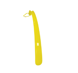 yellow plastic long handled shoe horn