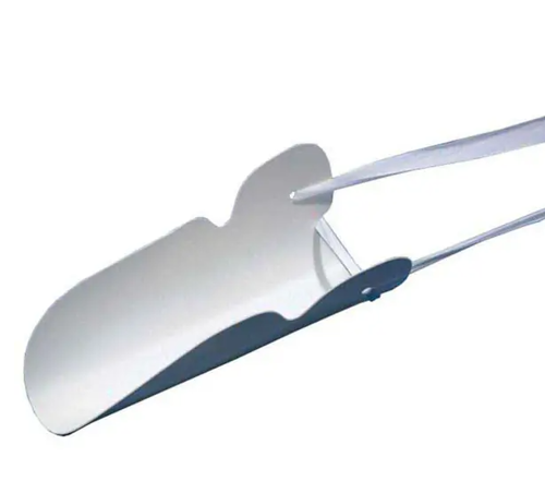 plastic scoop with ties